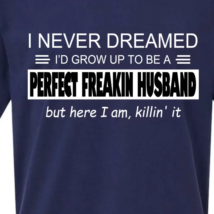 Never Dreamed I'd Be A Perfect Husband Killing It Sueded Cloud Jersey T-Shirt