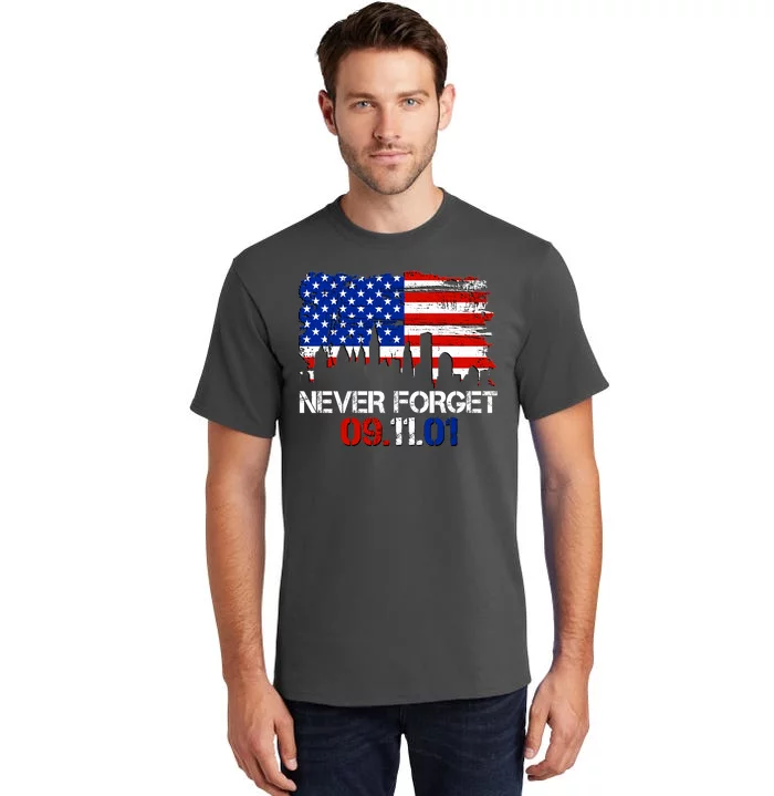 Never Forget 09.11.01 Tall T-Shirt