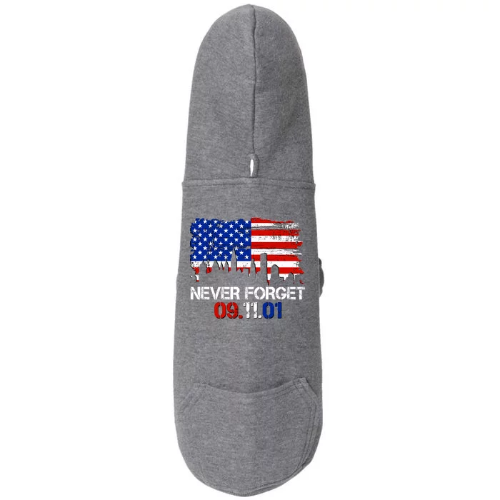 Never Forget 09.11.01 Doggie 3-End Fleece Hoodie