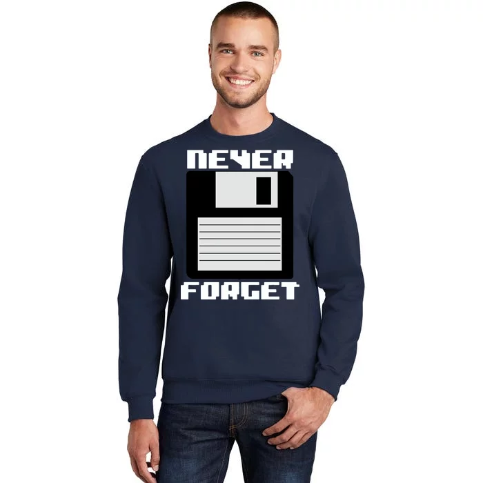 Never Forget Floppy Disc Retro Sweatshirt