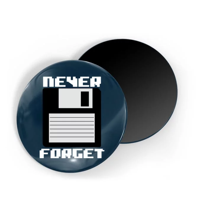 Never Forget Floppy Disc Retro Magnet