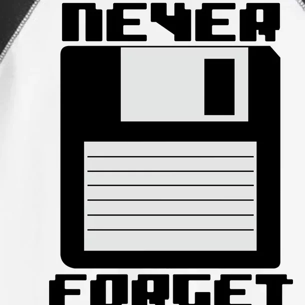 Never Forget Floppy Disc Retro Toddler Fine Jersey T-Shirt