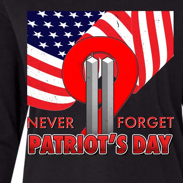 Never Forget Patriot Day 911 Womens Cotton Relaxed Long Sleeve T-Shirt