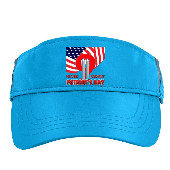 Never Forget Patriot Day 911 Adult Drive Performance Visor