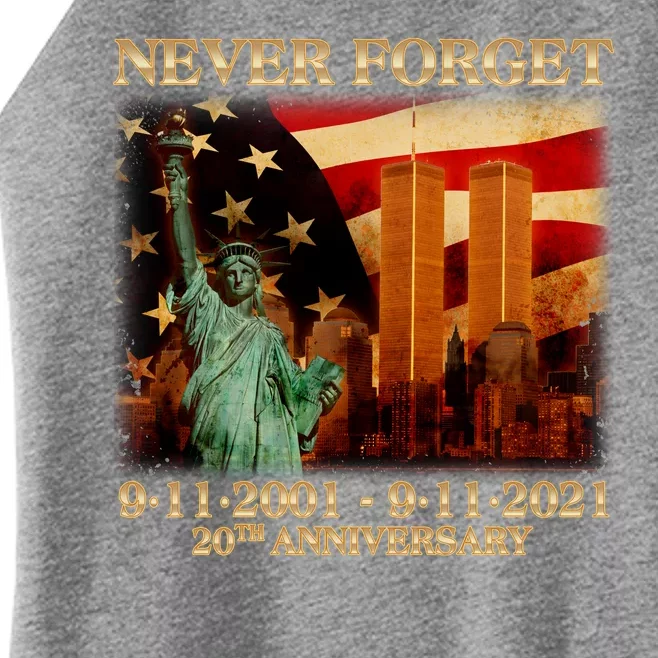 Never Forget September 11 9/11 20th Anniversary Women’s Perfect Tri Rocker Tank