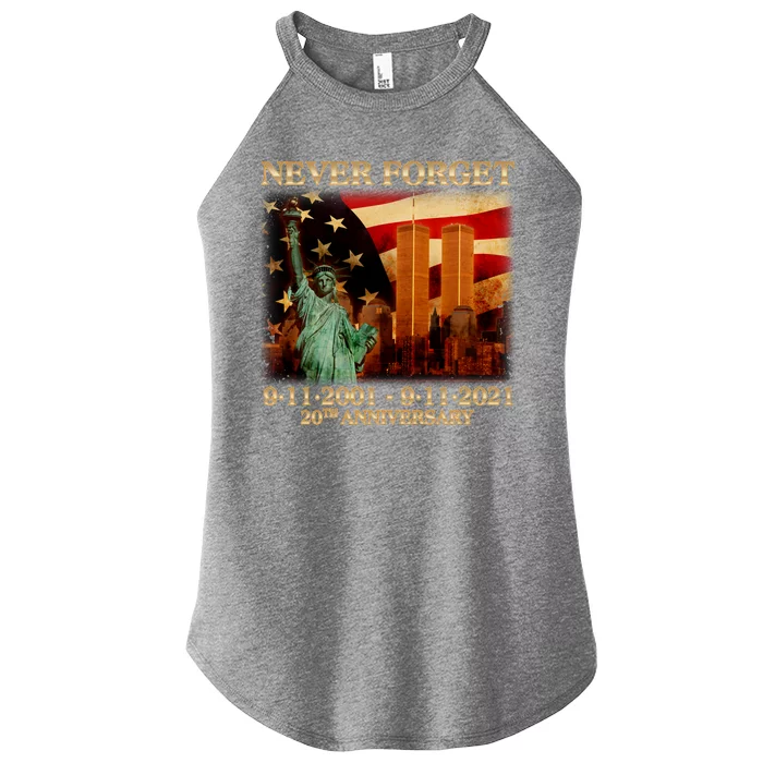 Never Forget September 11 9/11 20th Anniversary Women’s Perfect Tri Rocker Tank