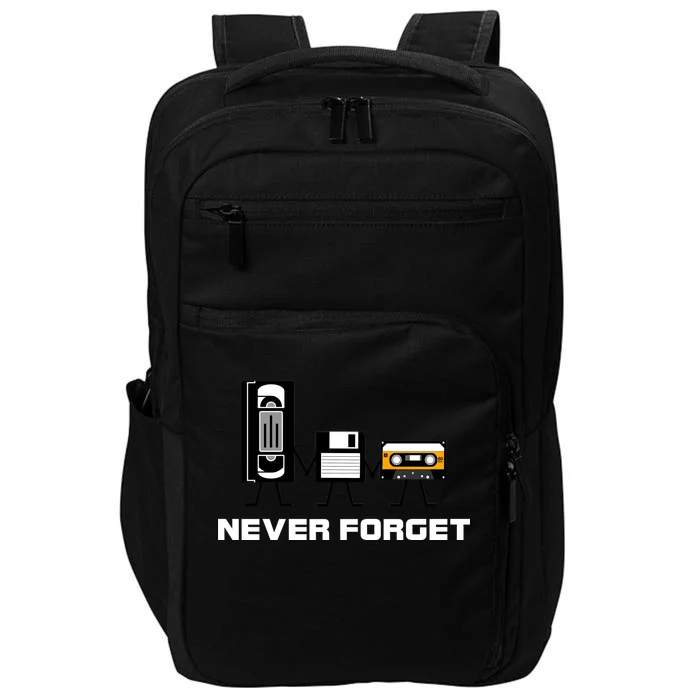 Never Forget Vintage Tapes Impact Tech Backpack