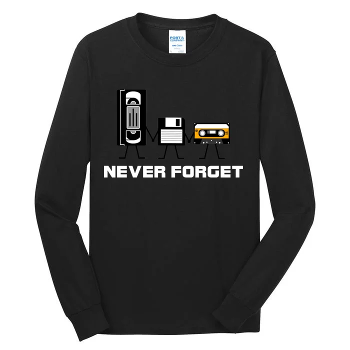 Never Forget Vintage Tapes Tall Long Sleeve T-Shirt