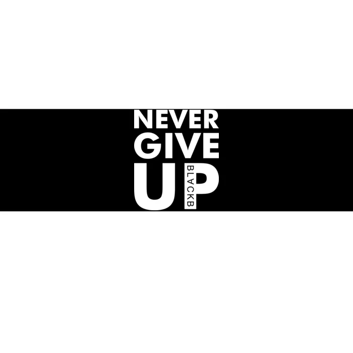 Never Give Up Black Liverpool Bumper Sticker