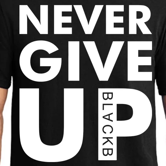 Never Give Up Black Liverpool Pajama Set