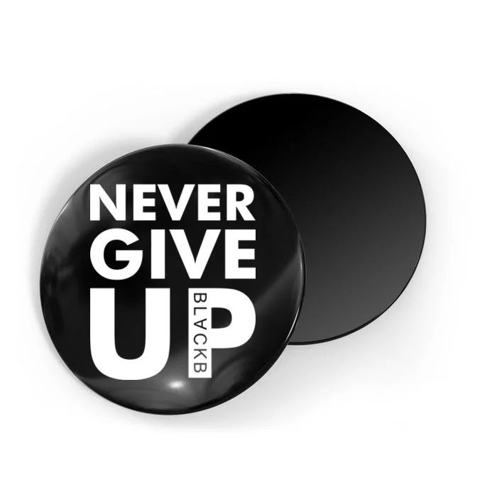 Never Give Up Black Liverpool Magnet