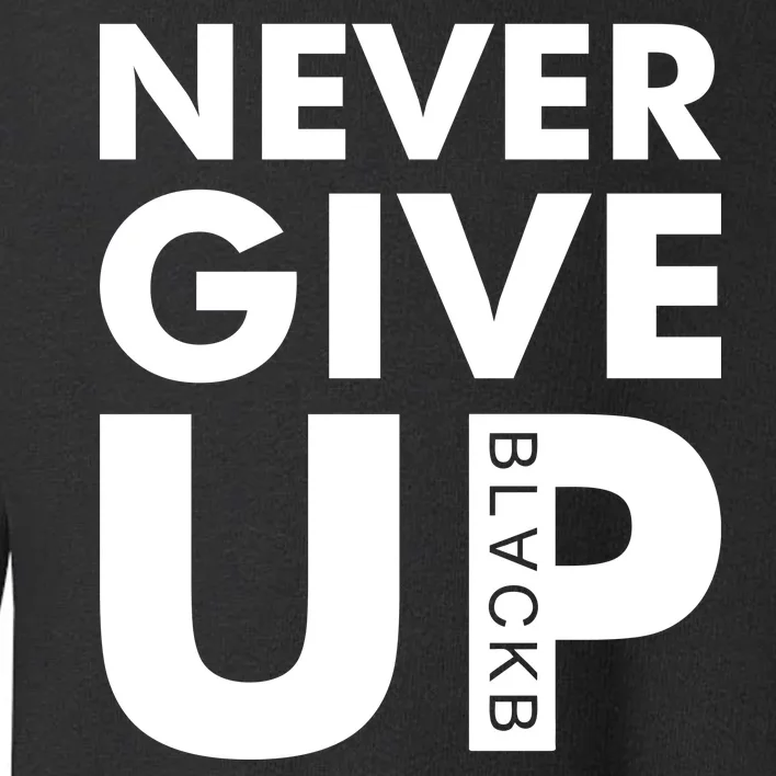 Never Give Up Black Liverpool Toddler Sweatshirt