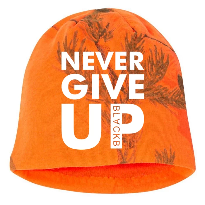 Never Give Up Black Liverpool Kati - Camo Knit Beanie