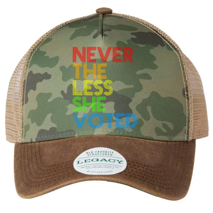 Never The Less She Voted Legacy Tie Dye Trucker Hat