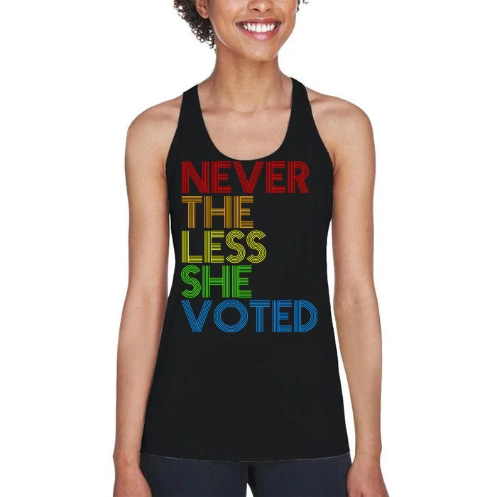 Never The Less She Voted Women's Racerback Tank