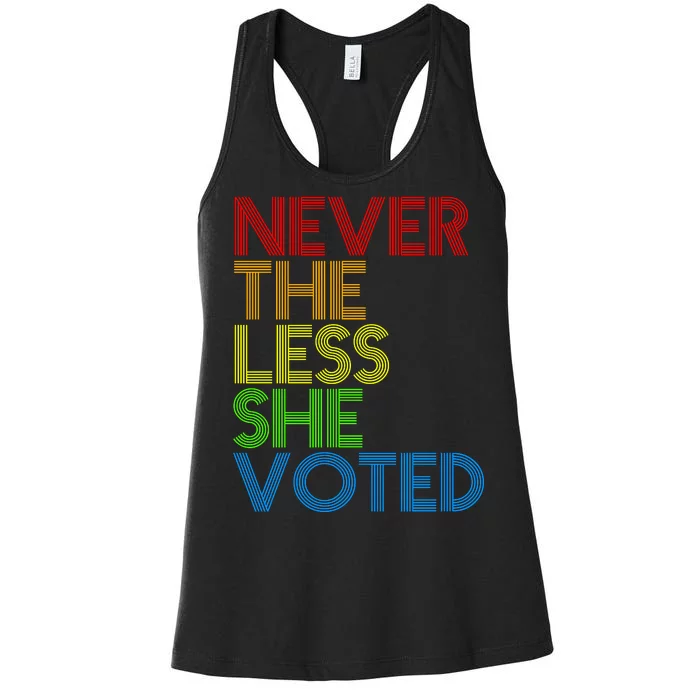 Never The Less She Voted Women's Racerback Tank