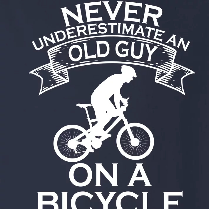 Never Underestimate An Old Guy On A Bike Toddler Long Sleeve Shirt