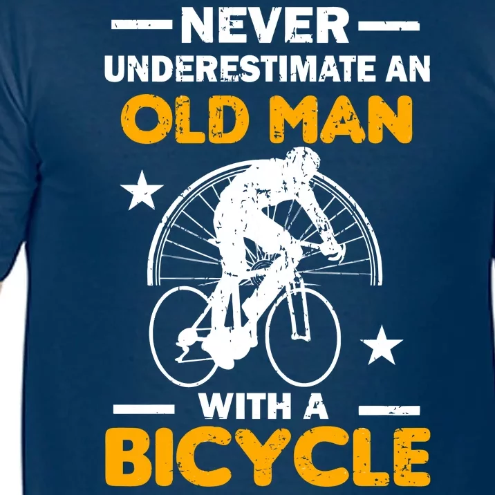 Never Underestimate An Old Man With A Bicycle Comfort Colors T-Shirt