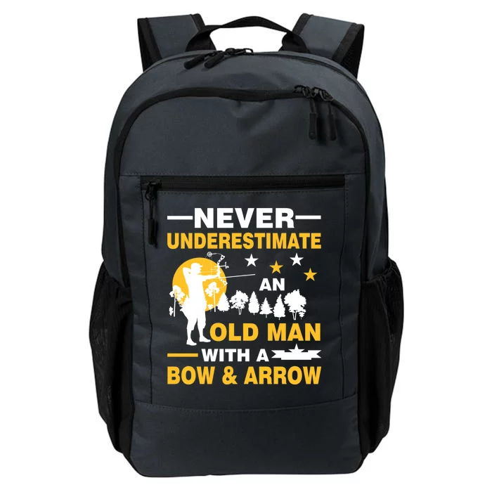 Never Underestimate An Old Man With A Bow & Arrow Daily Commute Backpack