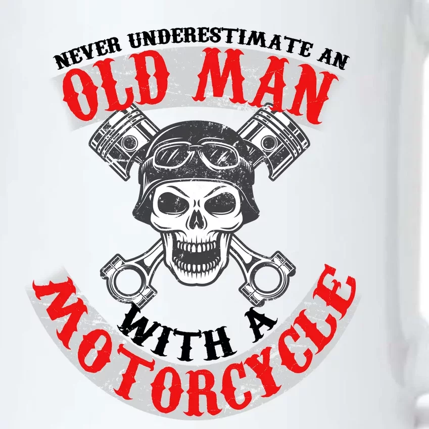 Never Underestimate An Old Man With A Motorcycle Black Color Changing Mug