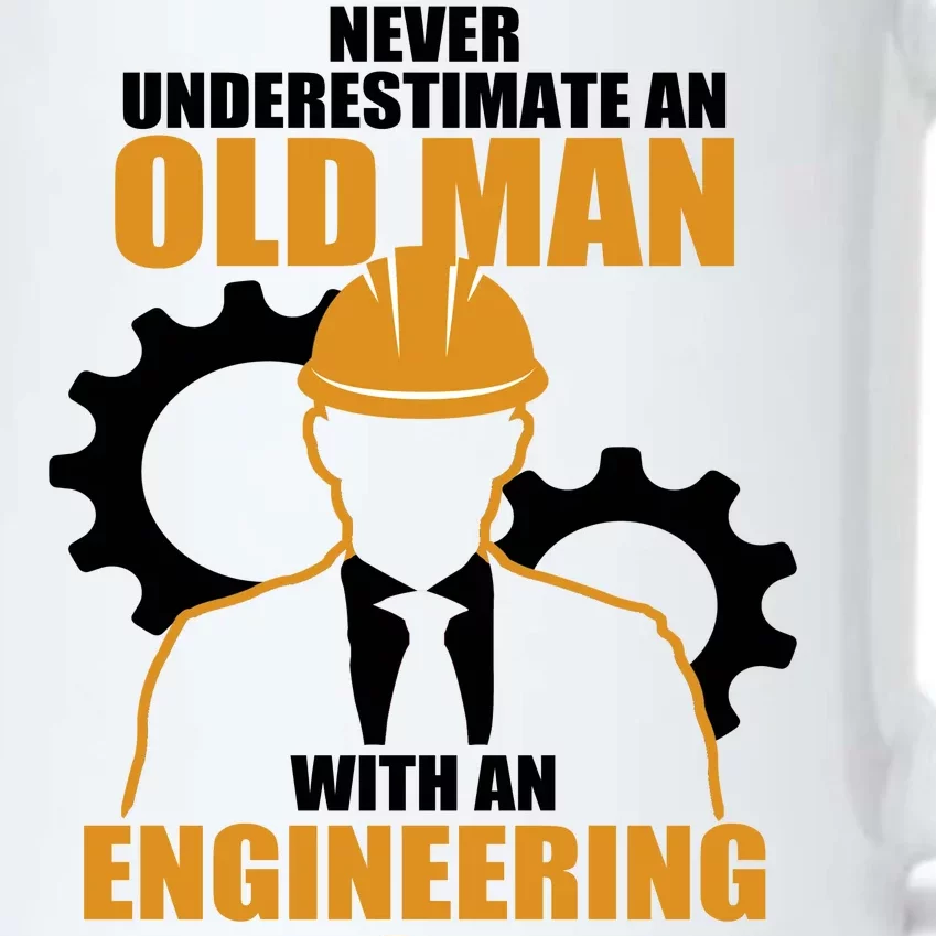 Never Underestimate An Old Man With An Engineering Degree Black Color Changing Mug