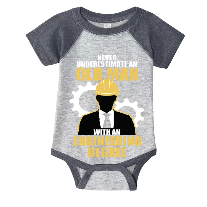 Never Underestimate An Old Man With An Engineering Degree Infant Baby Jersey Bodysuit