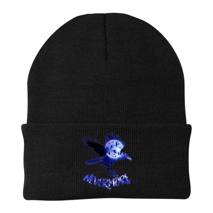 Nevermore Raven Halloween Knit Cap Winter Beanie