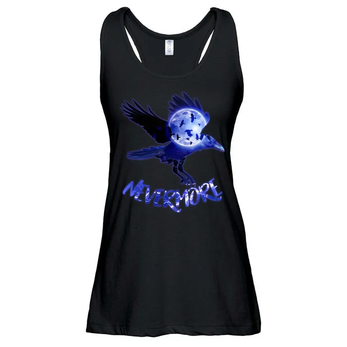 Nevermore Raven Halloween Ladies Essential Flowy Tank