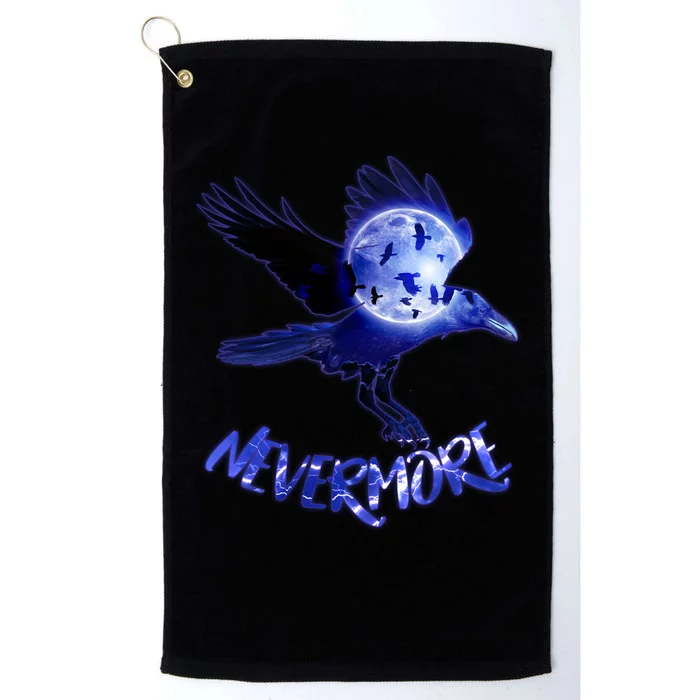 Nevermore Raven Halloween Platinum Collection Golf Towel