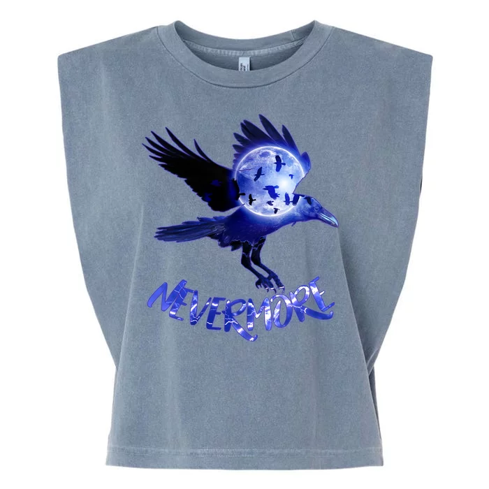 Nevermore Raven Halloween Garment-Dyed Women's Muscle Tee