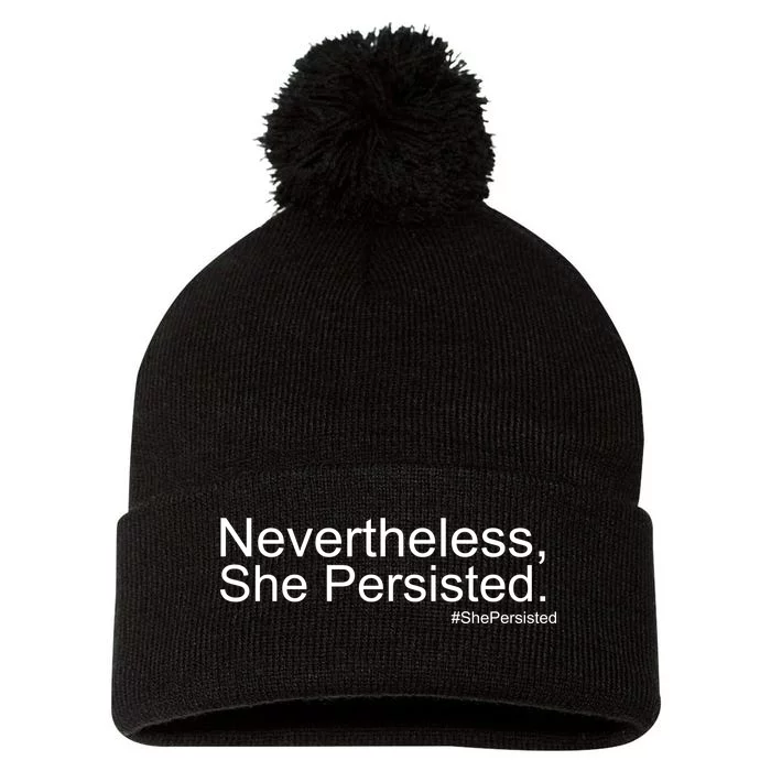 Nevertheless, She Persisted - Resist Pom Pom 12in Knit Beanie