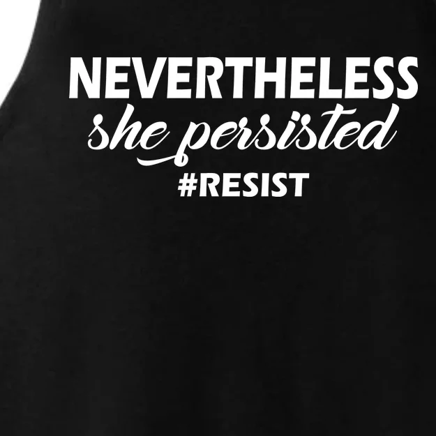 Nevertheless, She Persisted. #Resist Resistance Ladies Tri-Blend Wicking Tank