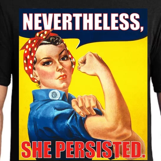 Nevertheless, She Persisted. Rosie Riverter Women's Rights Poster Pajama Set