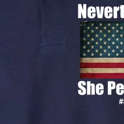 Nevertheless She Persisted American Flag Softstyle Adult Sport Polo