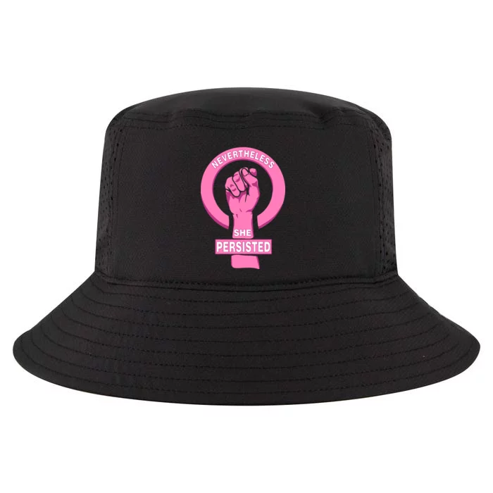 Nevertheless She Persisted Fist Tribute Cool Comfort Performance Bucket Hat