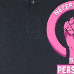 Nevertheless She Persisted Fist Tribute Softstyle Adult Sport Polo