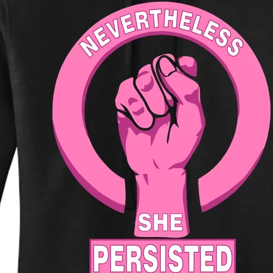 Nevertheless She Persisted Fist Tribute Women's Pullover Hoodie