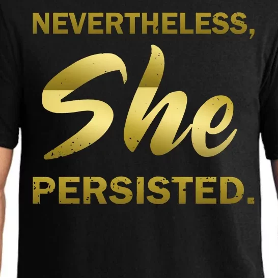 Nevertheless She Persisted Gold Signature Pajama Set