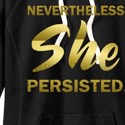 Nevertheless She Persisted Gold Signature Women's Fleece Hoodie