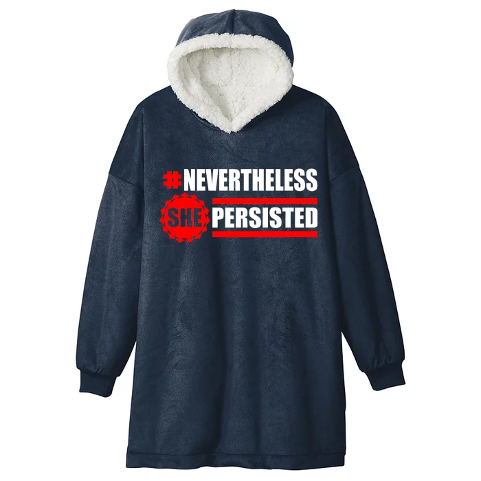 Nevertheless She Persisted NEVERTHELESS Resist Hooded Wearable Blanket