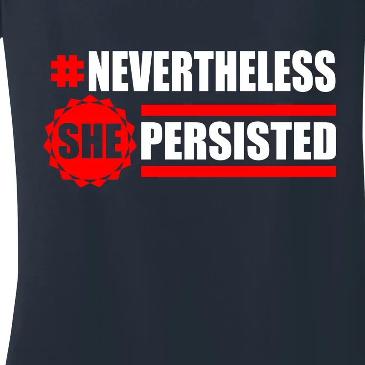 Nevertheless She Persisted NEVERTHELESS Resist Women's V-Neck T-Shirt