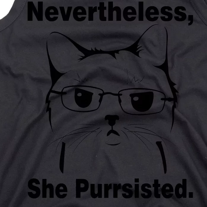 Nevertheless She Purrsisted Cat Persisted Tank Top