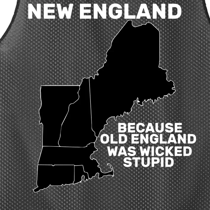 New England Because Old England Was Wicked Stupid Mesh Reversible Basketball Jersey Tank