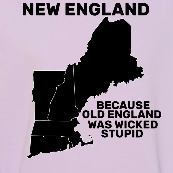 New England Because Old England Was Wicked Stupid Garment-Dyed Sweatshirt