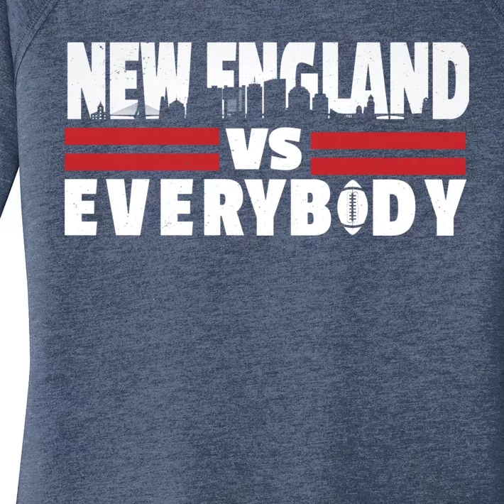 New England Vs Everybody City Women's Perfect Tri Tunic Long Sleeve Shirt