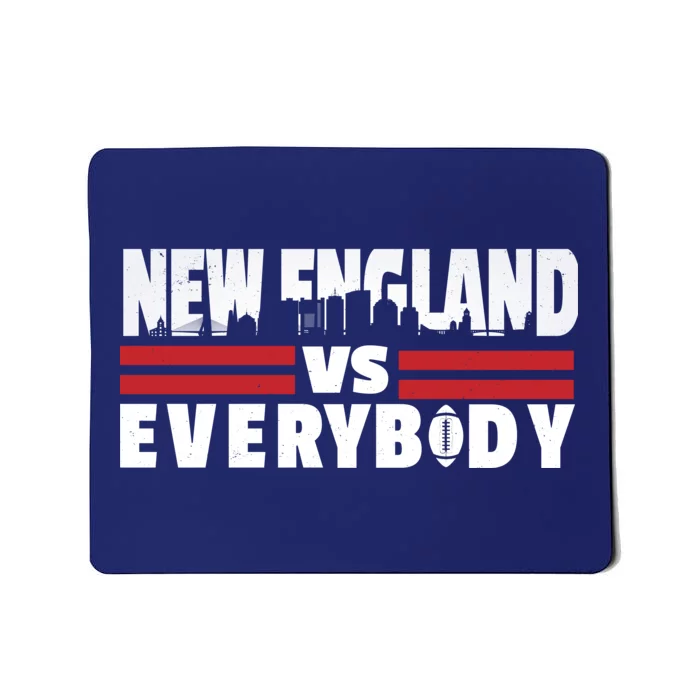 New England Vs Everybody City Mousepad