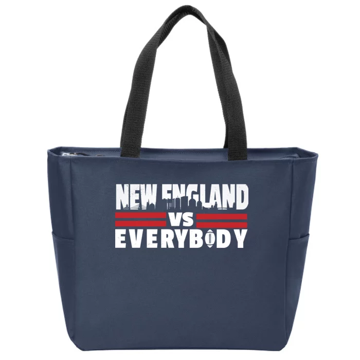 New England Vs Everybody City Zip Tote Bag