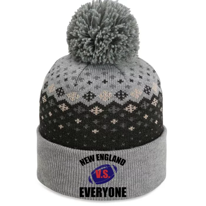 New England Vs Everyone The Baniff Cuffed Pom Beanie