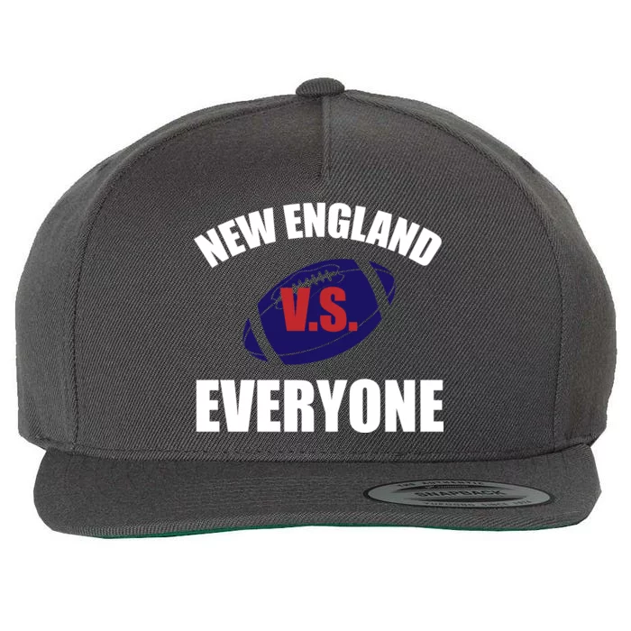 New England Vs Everyone Wool Snapback Cap