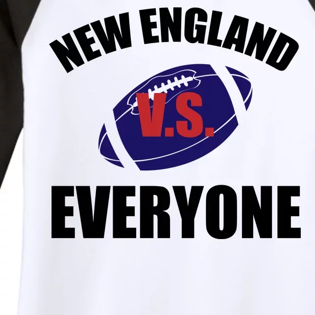 New England Vs Everyone Women's Tri-Blend 3/4-Sleeve Raglan Shirt